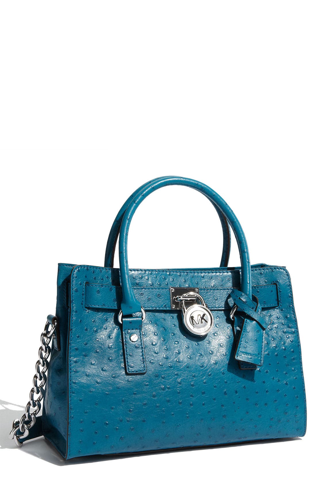 michael kors ostrich tote