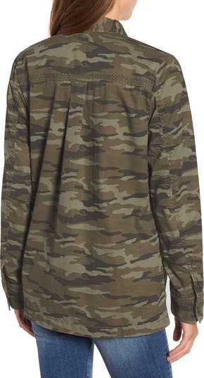 Caslon camo utility outlet jacket