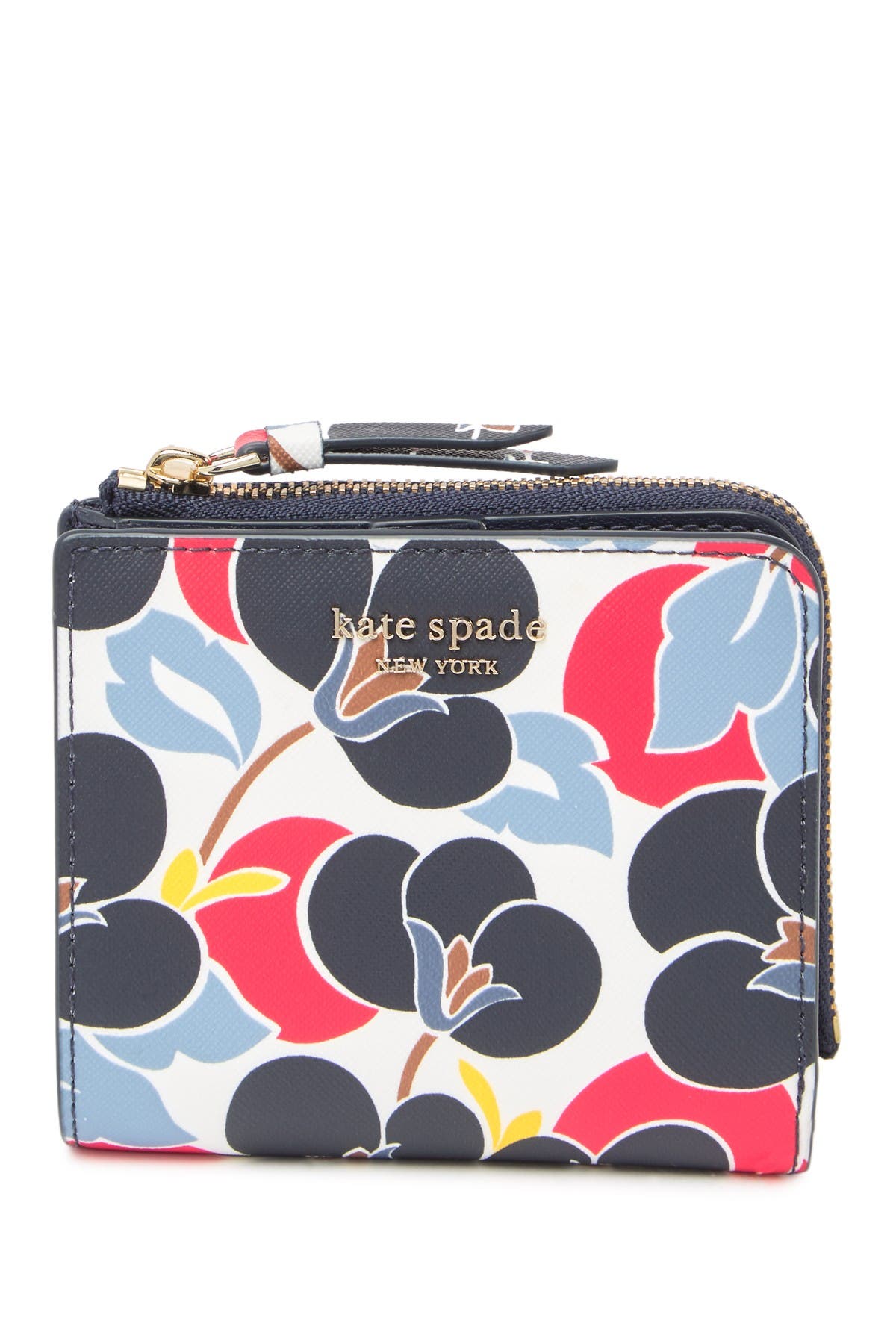 kate spade blue floral wallet
