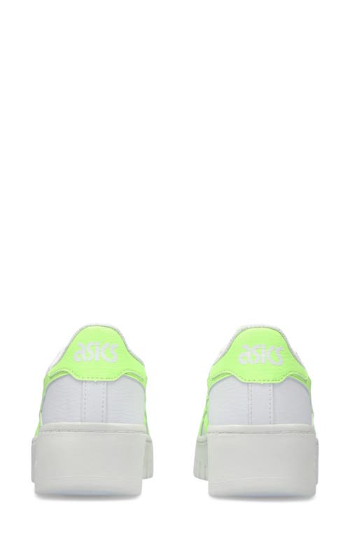 Asics ® Japan S Pf Platform Sneaker In White/illuminate Green
