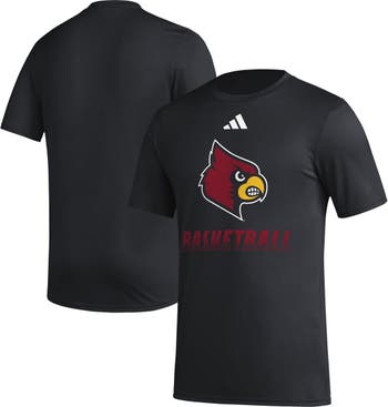 Men's Adidas White Louisville Cardinals Fadeaway Basketball Pregame T-Shirt