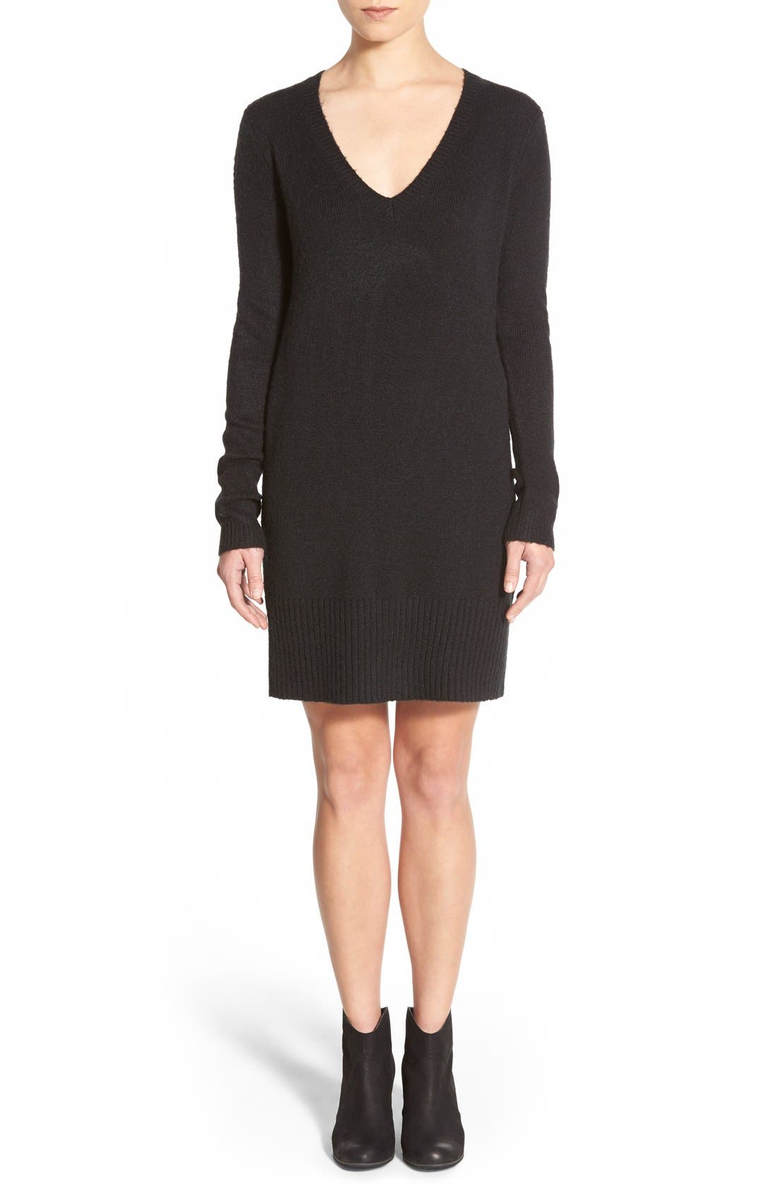 BP. Long Sleeve V-Neck Sweater Dress | Nordstrom