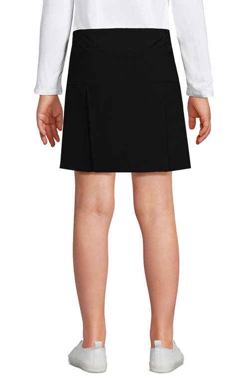 Shop Lands' End School Uniform Girls Performance Pleated Skort Above The Knee In Black