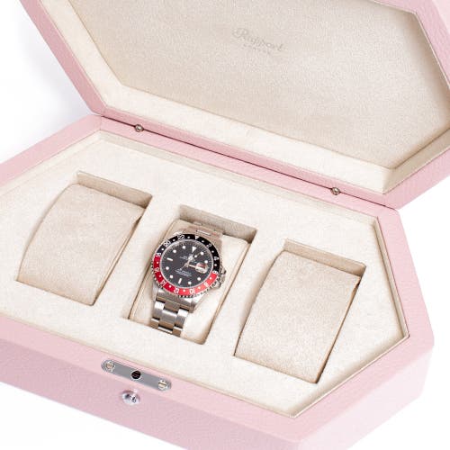 Rapport London Portobello Three Watch Box In Pink