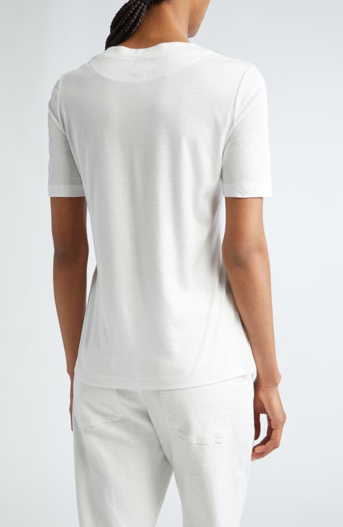 Shop Eleventy Layered Crewneck T-shirt In White