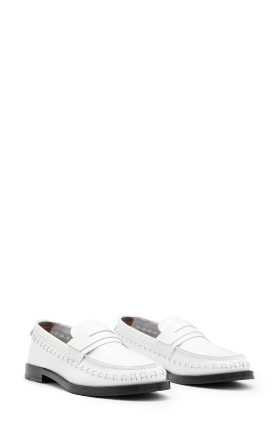 Allsaints Sofie Penny Loafer In Chalk White