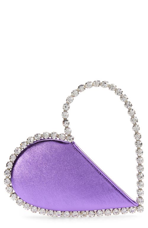 L’alingi L'alingi L'Alingi Love Crystal Top Handle Bag in Purple