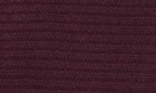 Shop Anne Klein Horizontal Rib Mock Neck Sweater In Deep Plum