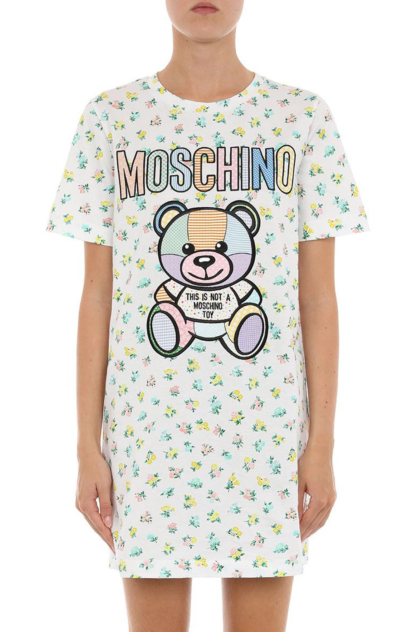Moschino Patchwork Teddy Cotton T-Shirt 