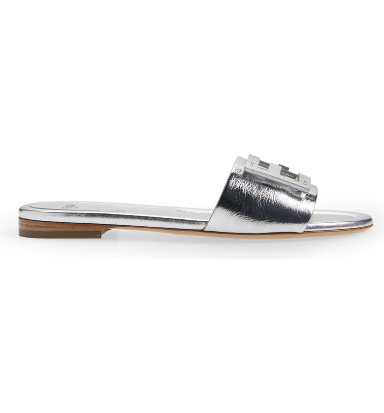 Fendi Baguette Metallic Slide Sandal (Women) | Nordstrom