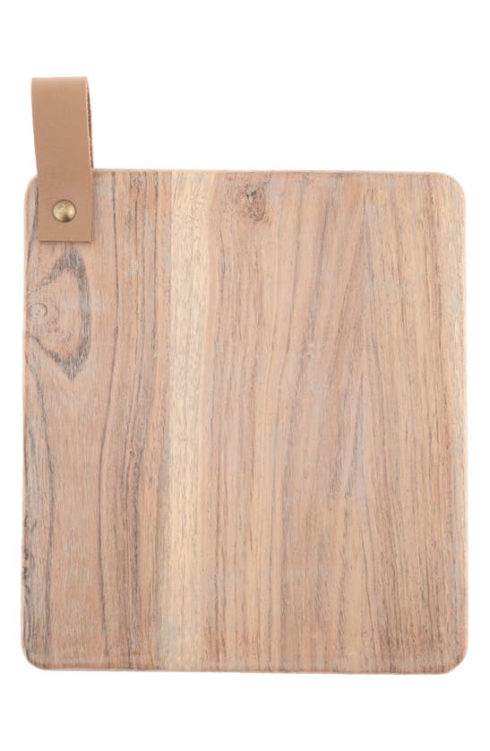 Karma Gifts Montecito Cutting Board With Leather Strap In Animal Print