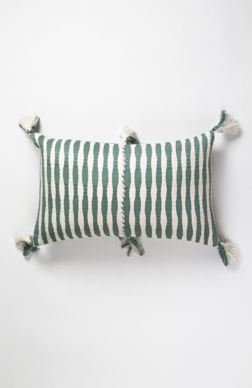 ARCHIVE NEW YORK ARCHIVE NEW YORK ANTIGUA CLASSIC STRIPED HANDWOVEN COTTON THROW PILLOW 