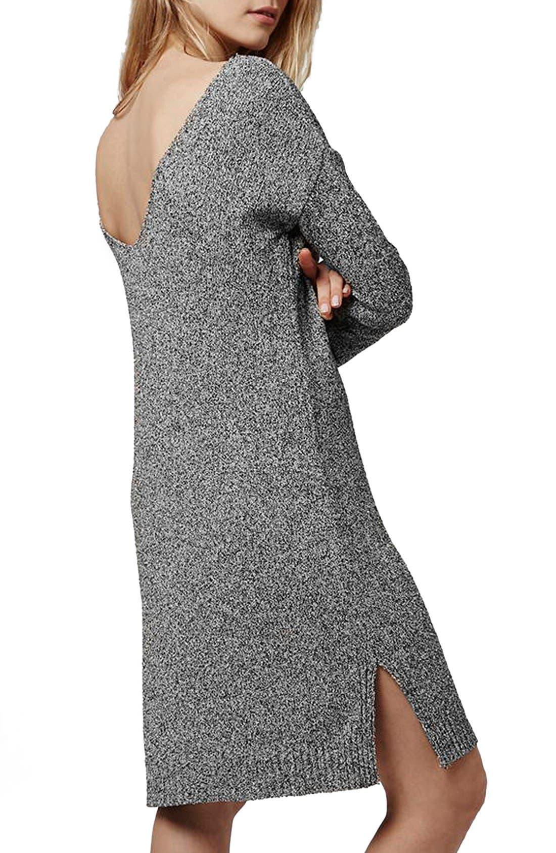 low back sweater dress