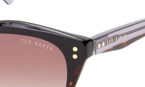 Ted Baker London 54mm Polarized Cat Eye Sunglasses In Tortoise
