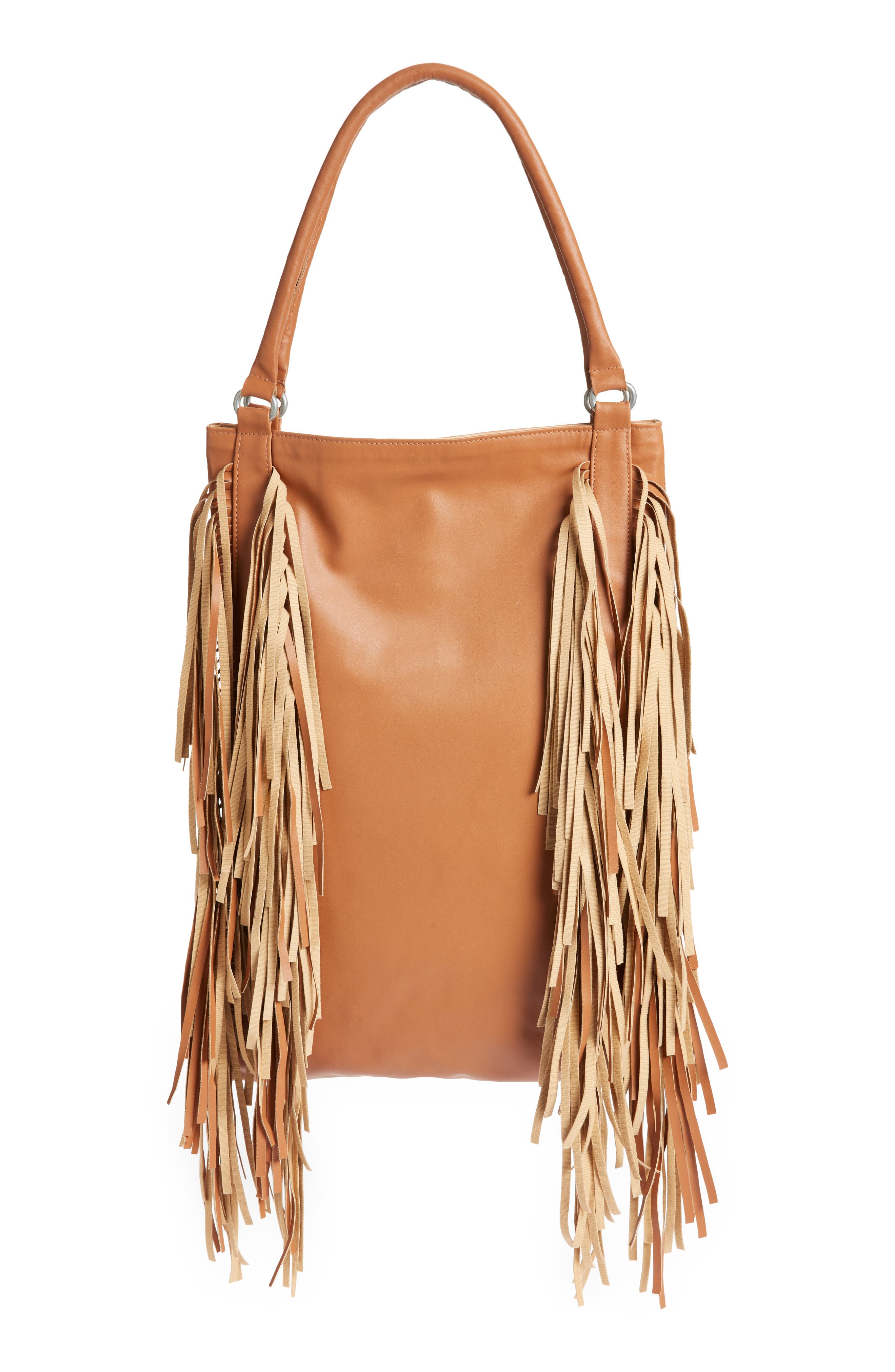 black leather fringe handbags