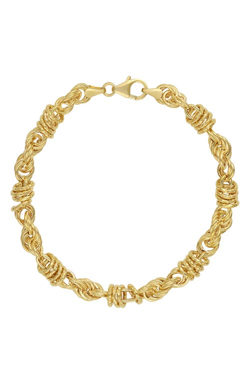 Bony Levy 14K Gold Mixed Chain Bracelet in 14K Yellow Gold at Nordstrom, Size 7