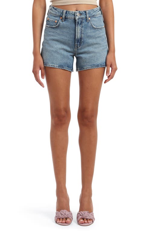 Vella Denim Shorts in Mid Recycled Blue