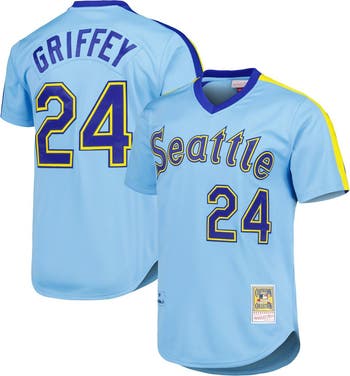 Mitchell Ness Men s Mitchell Ness Ken Griffey Jr. Light Blue Seattle Mariners Cooperstown Collection Authentic Jersey Nordstrom