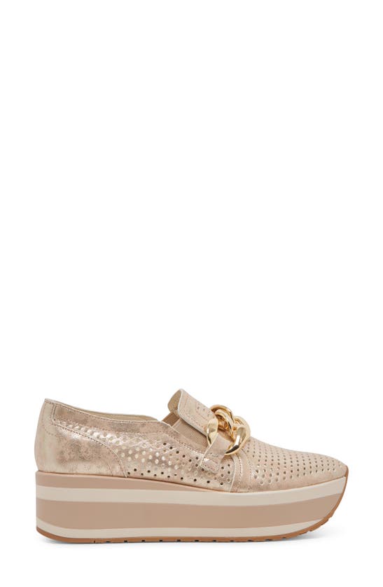 Shop Dolce Vita Jhenee Platform Sneaker In Light Gold Metallic Nubuck