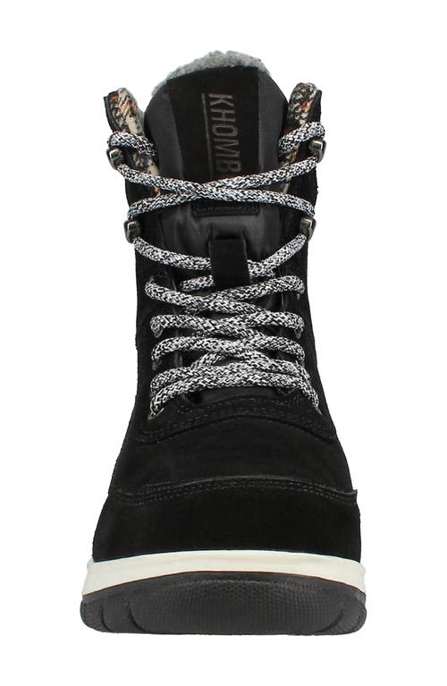 Khombu Sterling Faux Shearling Lined Boot In Black