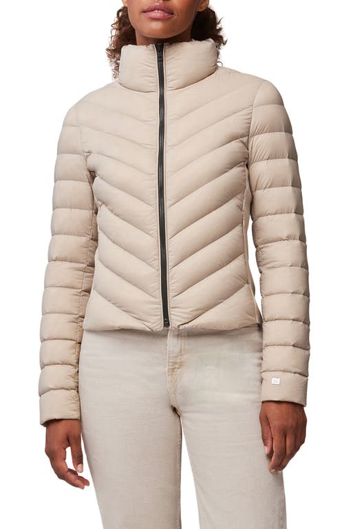 Soia & Kyo Andria Water Repellent Chevron Quilting Down Jacket in Hush at Nordstrom, Size X-Large