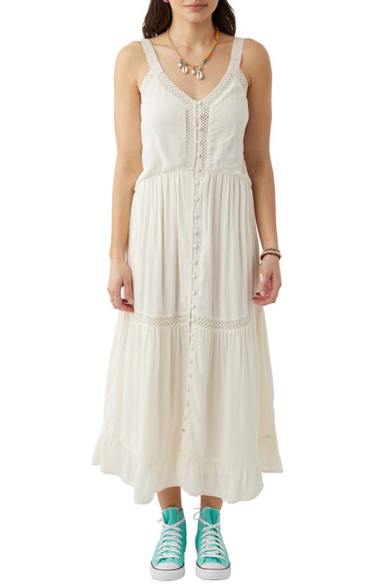 O'neill Shelby Lace Maxi Dress In Winter White