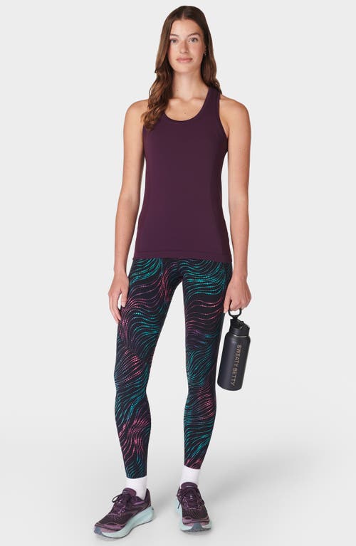 Shop Sweaty Betty Athlete Seamless Workout Tank In Midnight Cherry Purple