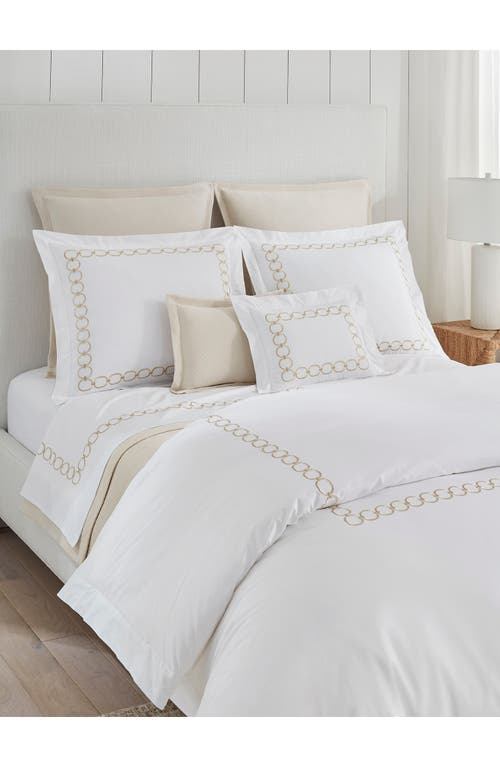 Sferra Catena Sham In White/ Sand