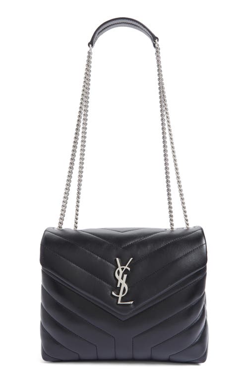 Saint Laurent Small Loulou Matelassé Leather Shoulder Bag in Noir at Nordstrom