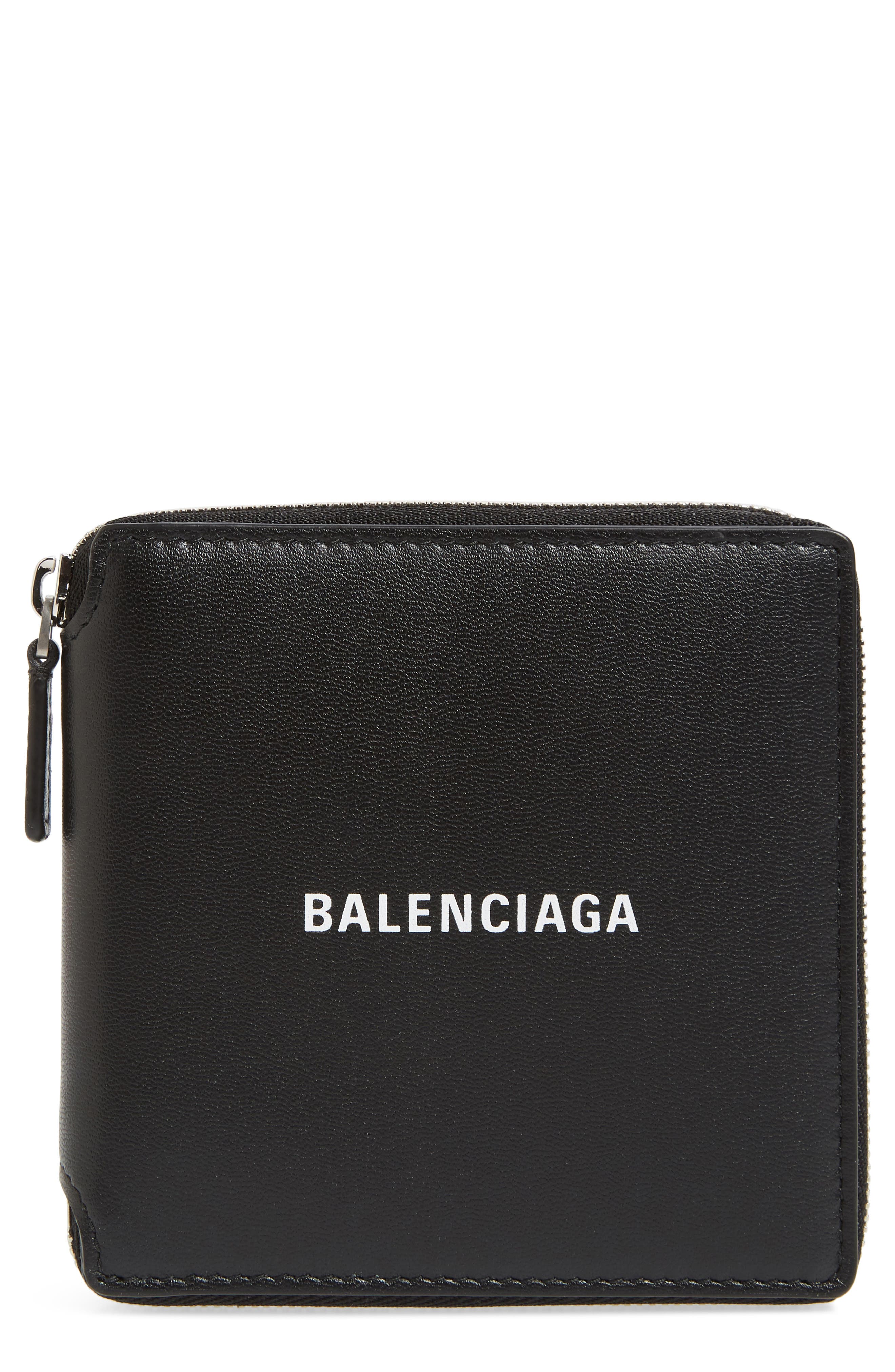 balenciaga zip around wallet