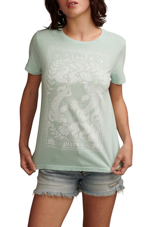 Lucky Brand Pisces Cotton Graphic T-Shirt Eggshell Blue at Nordstrom,