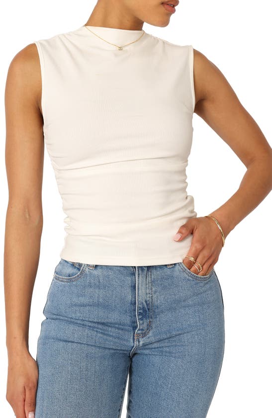 Petal And Pup Petal & Pup Nissa Mock Neck Sleeveless Top In White