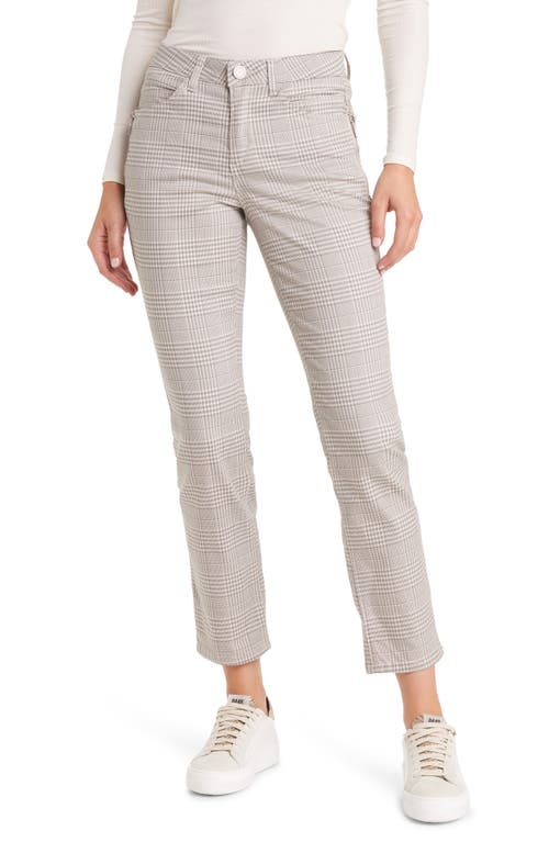 Wit & Wisdom 'Ab'Solution Houndstooth Slim Pants Grey at Nordstrom,