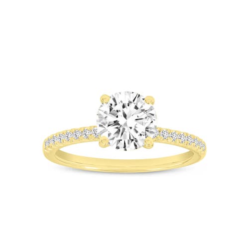 Luvmyjewelry Margaux 14k Yellow Gold Round Cut Lab Grown Diamond  Engagement Ring In 14k Yellow Gold