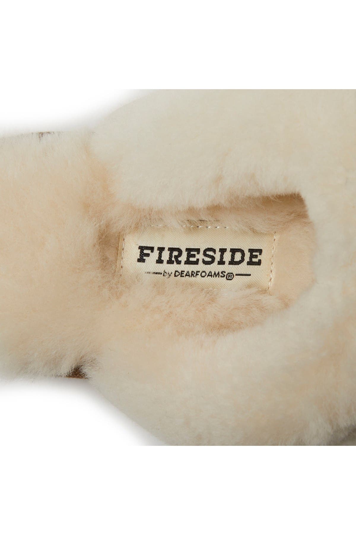 dearfoams women's fireside water resistant sydney shearling scuff slipper