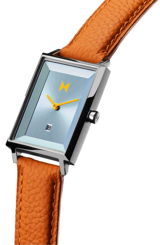 Shop Mvmt Signature Rectangular Bracelet Watch, 24mm In Blue/brown