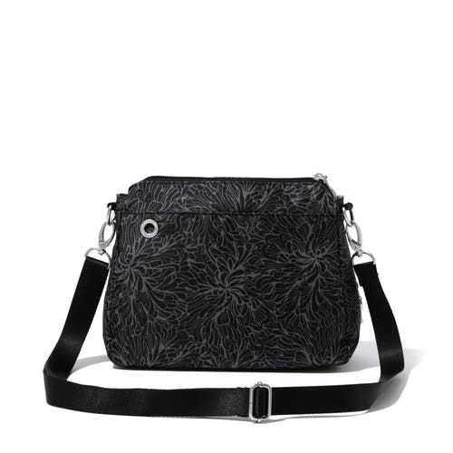 Baggallini Women's Calais Crossbody Bag In Midnight Blossom