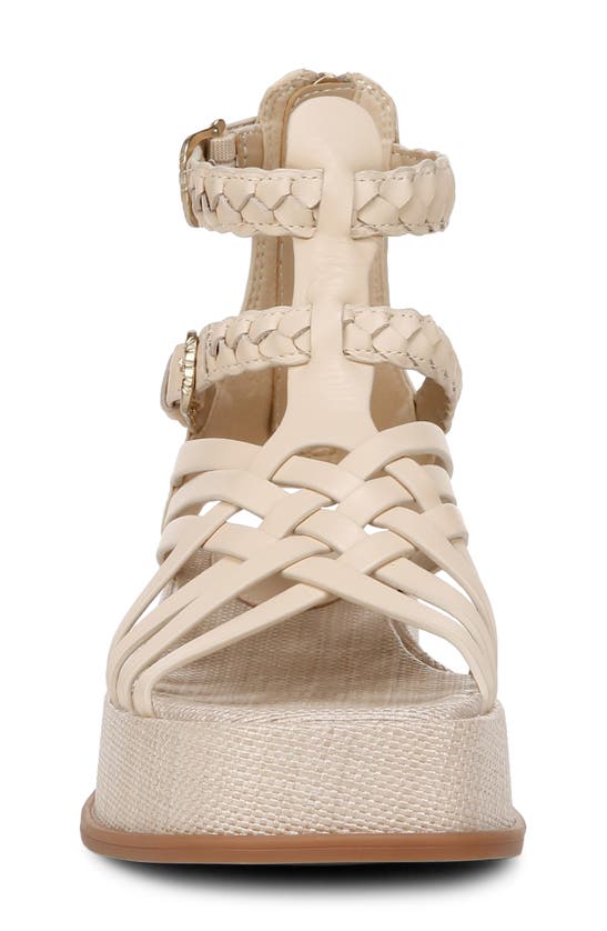 Shop Sam Edelman Nicki Ankle Strap Platform Sandal In Linen