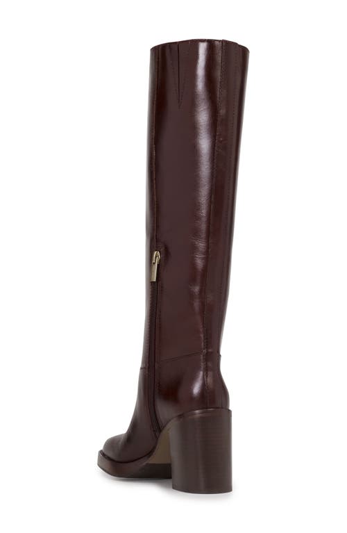 Shop Vince Camuto Gibi Knee High Boot In Dark Mahogany