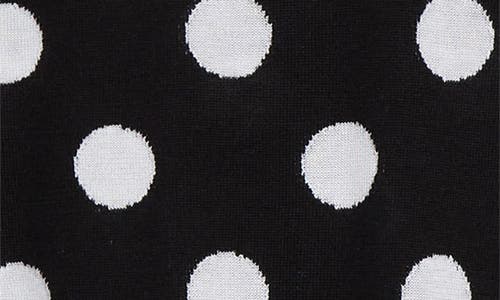 Dolce & Gabbana Dolce&gabbana Polka Dot Jacquard Virgin Wool & Silk Sweater In Nero/bianco