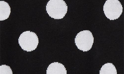 Shop Dolce & Gabbana Dolce&gabbana Polka Dot Jacquard Virgin Wool & Silk Sweater In Nero/bianco