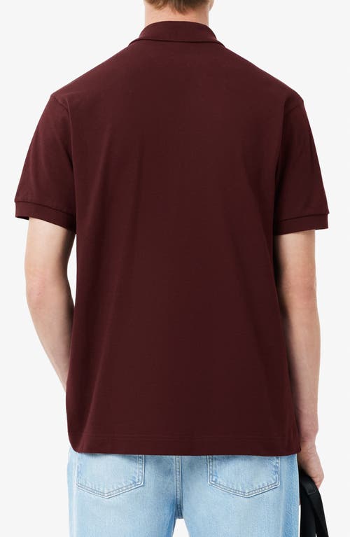 Lacoste Classic L12.12 Polo Dark Burgundy In Expresso