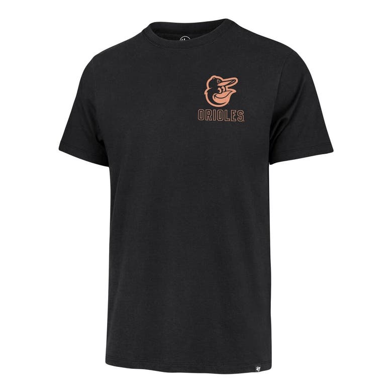 Shop 47 ' Black Baltimore Orioles Hang Back Franklin T-shirt