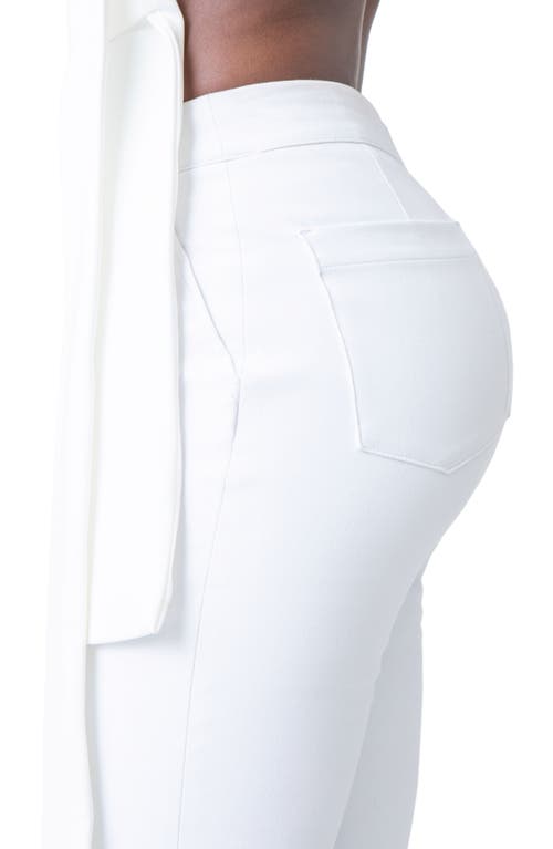 Spanx ® On The Go Slim Straight Ankle Pants With Ultimate Opacity Technology In Classic White