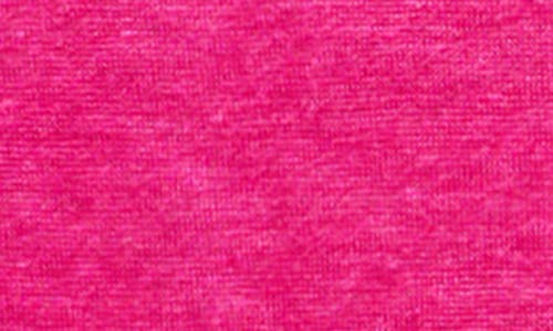 Shop Mango V-neck Linen T-shirt In Fuchsia