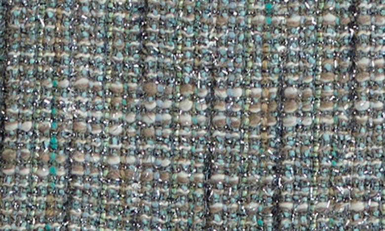 St John Lurex Tweed Skirt In Slate Multi