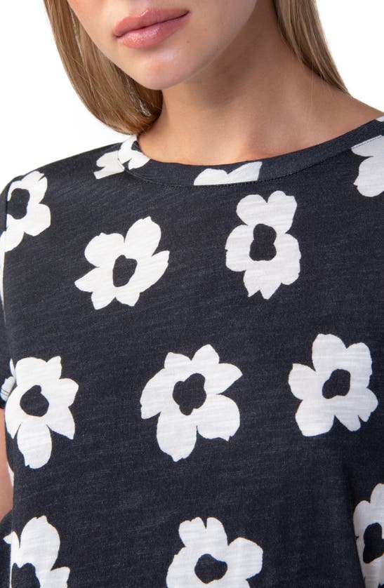 Sanctuary The Perfect Geo Print Cotton Blend Knit Top In Flower Pop