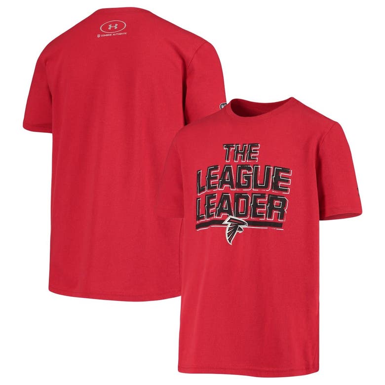 Under Armour Kids' Youth  Red Atlanta Falcons League Leader Performance Tri-blend T-shirt