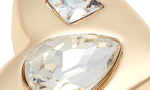 Shop Nordstrom Stone Heart Statement Ring In Clear- Gold