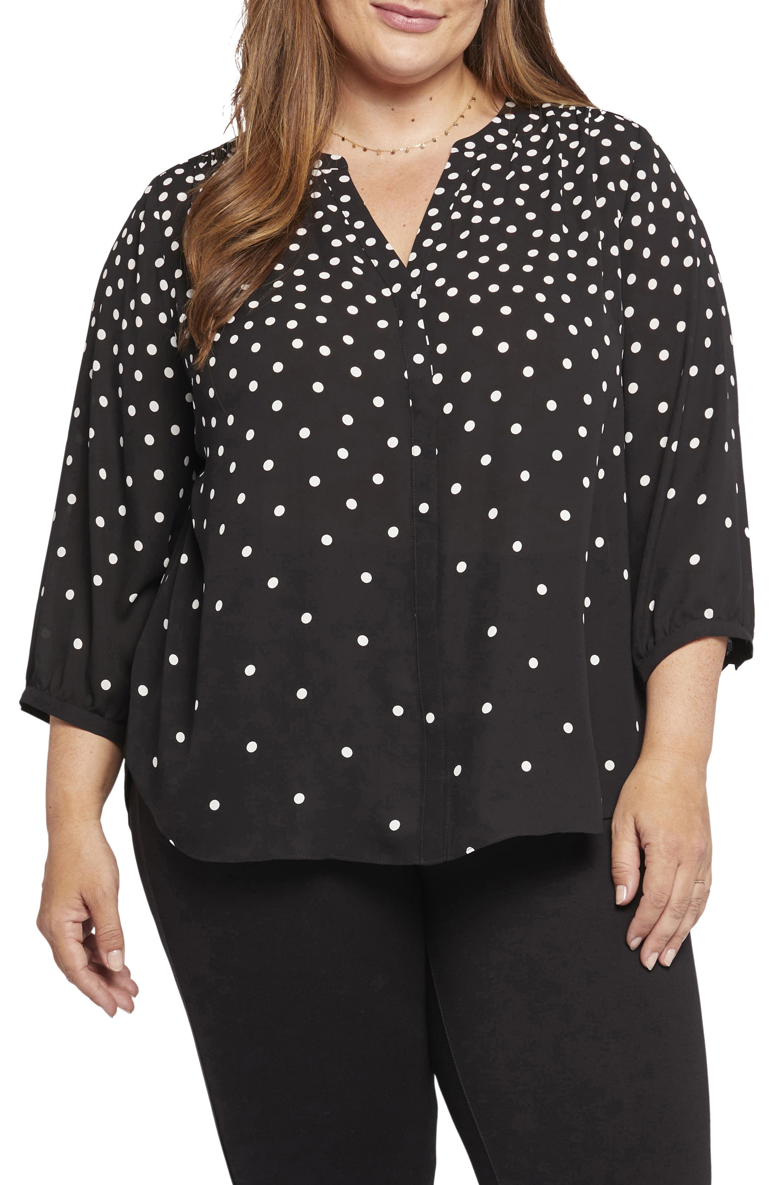 dressy black plus size tops